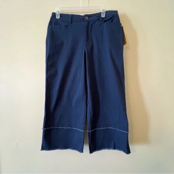 Frye Size 10 Cropped Wide Cuff Pants - Picture 1 of 5